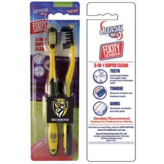 Richmond Tigers Toothbrush Twin Pack