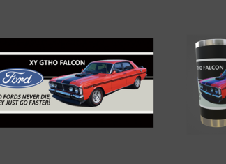 XY GTHO Falcon Red Stainless Steel Tumbler 20 Oz