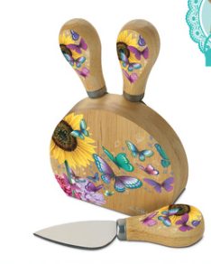 Magnetic Knife Block Sunny Butterflys