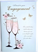 A Toast To Your Engagement Card
