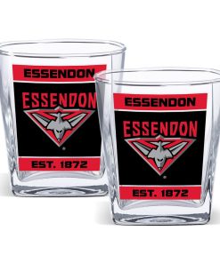 Essendon 2 Pack Spirit Glasses