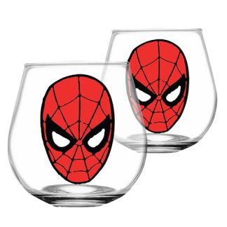 Spiderman Set of 2 Globe Glasses