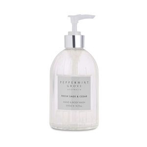 Fresh Sage & Cedar Hand & Body Wash 500ml
