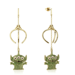 Alien Crystal Claw Drop Earrings