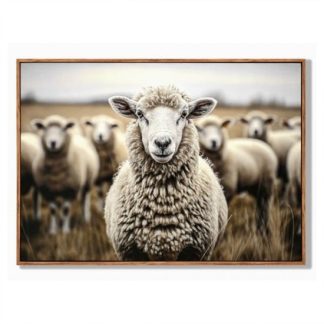 Sheep Canvas Gold Sparkles
