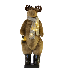 Animated Christmas Moose with music & Lights, 150cm