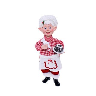 30cm Standing Elf Chef Pudding