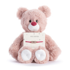 DEMDACO Baby - 20.3cm/8" Big Sister Pink Bear