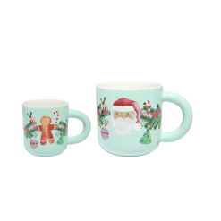MW Tis The Season Santa & Me Mug Set of 2 Gift Boxed