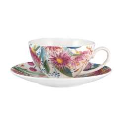 Royal Botanic Gardens Eucalyptus Bloom Coupe Demi Cup & Saucer