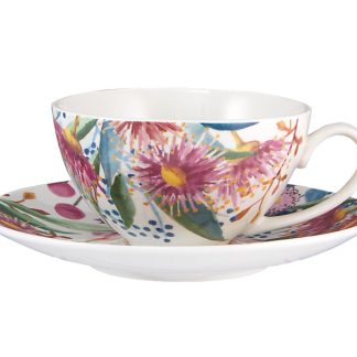 Royal Botanic Gardens Eucalyptus Bloom Coupe Demi Cup & Saucer