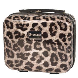 Leopard Beauty Case-Black