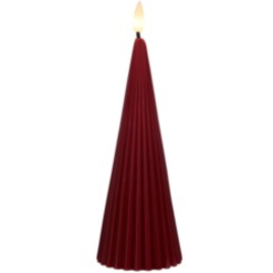 Let's Get Lit Linea LED Cone Wax Candle Soy Cherry Gift Boxed