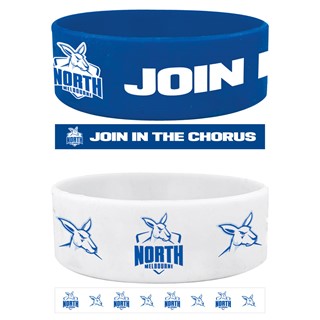 North Melbourne Silicone Wrist Bands 2 Pack