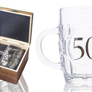 Beer Tankard 50th Wood Box 660