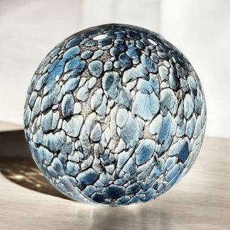 Sea Blue Glass Light Ball L