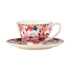 Estelle Michaelides Enchantment Footed Cup & Saucer Gift Boxed