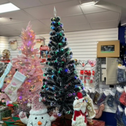 Black LED Christmas Tree 180CM