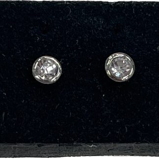 April Birth Stone Earing Silver