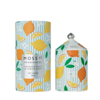 Ceramic Candle 320g - Crushed Salt & Lemon Zest