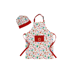 Kasey Rainbow Sparkly Season Children's Apron & Chef Hat Set
