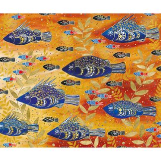 Melanie Hava Jugaig-Bana-Wabu Tea Towel 50x70cm River Life