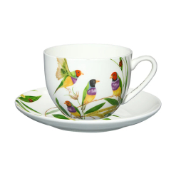 Eloise Cup & Saucer Gouldian Finch