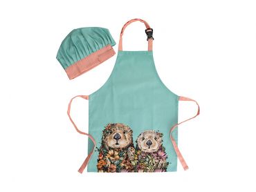 Marini Ferlazzo Wild Planet Kids Apron & Hat Set Sea Otters