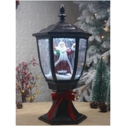 Christmas LED Snowing Table Lantern With Music