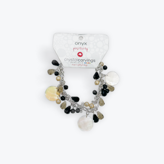 Black Onyx Charm Bracelet