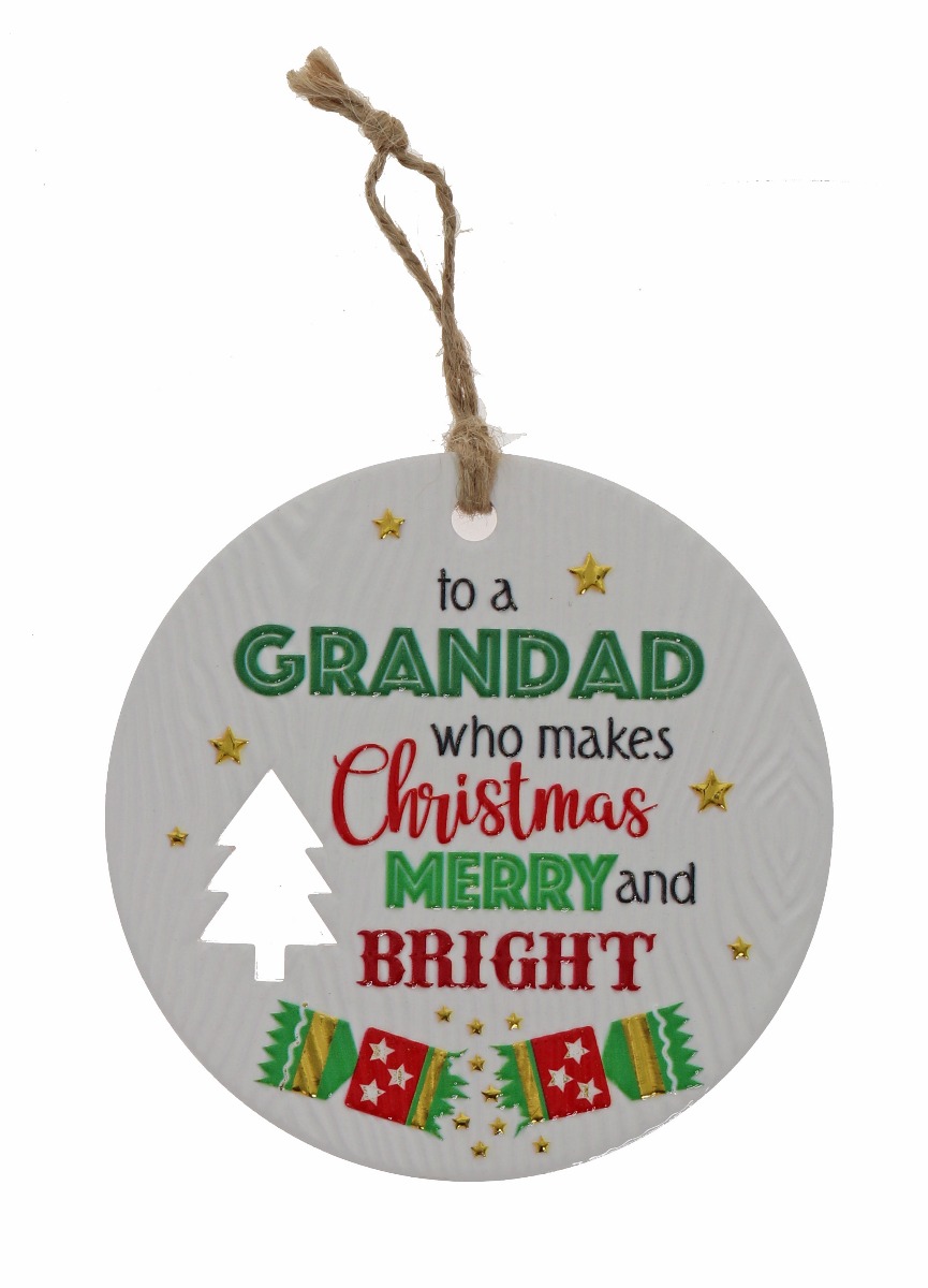Grandad Xmas Plaque