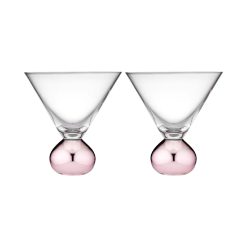 Astrid Rose 2pk Martini Glass