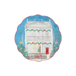 Christmasville Plate Terrace Front Gift Boxed
