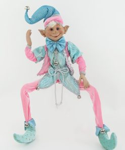 Xmas Elf Monet Blue and Pink 70cm
