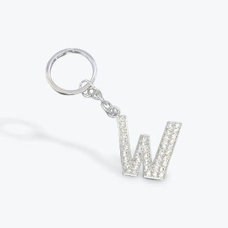 Initial Keyring Letter W