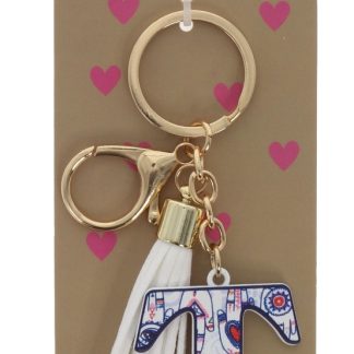 T keyring bag tag