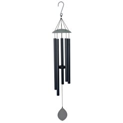 116cm 5 Tube Black Chime Grey Dome Top