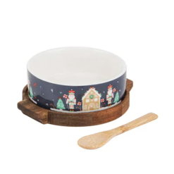 Festive Fun 3pc Asstd Bowl Spoon & Round