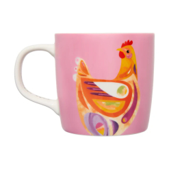 Pete Cromer Barn Friends Mug 375ml - Pink Chook