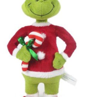 Happy Shuffle Grinch With Candy Cane