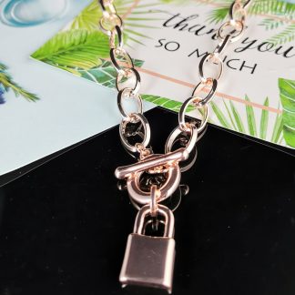 Rose Gold Locket Necklace Fashion Jewellery