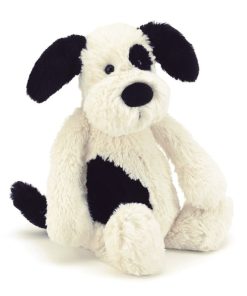 Jellycat Bashful Black & Cream Puppy