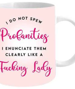 I Do Not Spew Profanities Novelty Mug