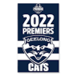 Geelong Cats AFL Premiers 2022 Supporters Cape Wall Flag