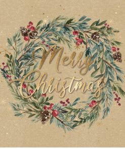 Card 10pk Salvo Wreath