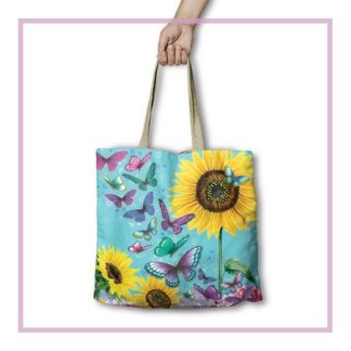 Sunny Butterflies Shopping Bag