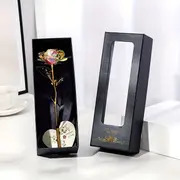 Artificial Rose Flower With Gift Box And Card