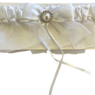 Wedding Garter White