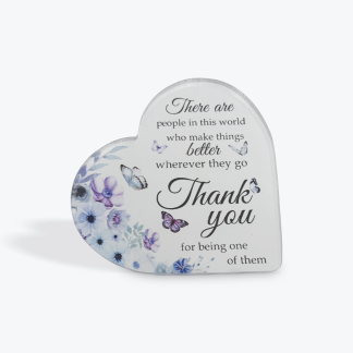 Thankyou Acrylic Plaque 10cm