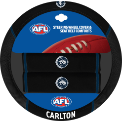 Carlton AFL Steering Wheel Cover